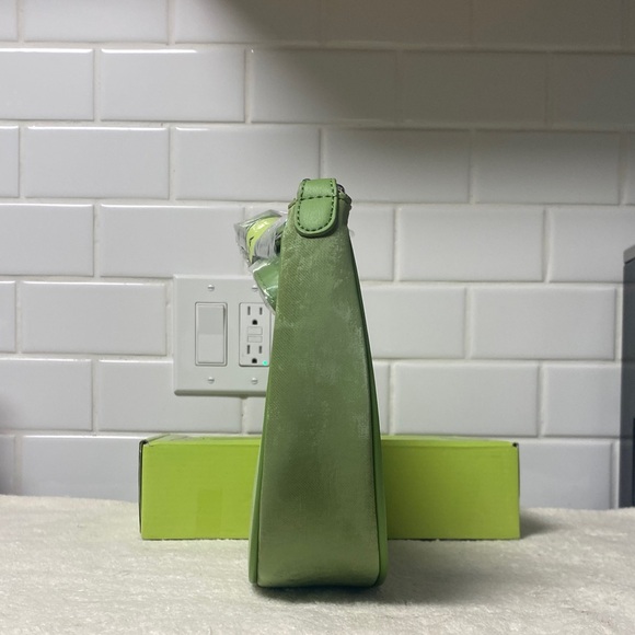 NWT Milanchiva Green suede shoulder bag - Picture 2 of 9